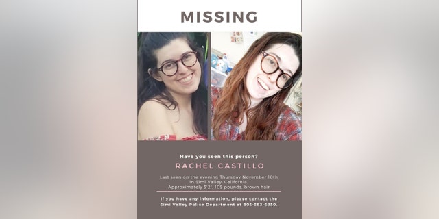 Authorities said Rachel Castillo had been found about 80 miles northeast of Simi Valley.