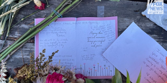 Mourners left notes at makeshift memorials around town and on campus for the four slain University of Idaho students.