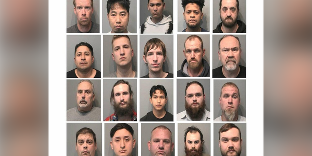 Indiana authorities arrested 20 suspects following a child sex sting operation that was conducted over the course of multiple days.