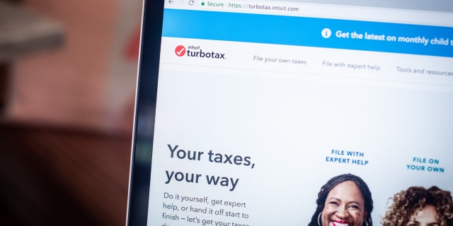 The TurboTax website on a laptop taken on Friday, September 3, 2021 in Hastings-on-Hudson, New York, USA.