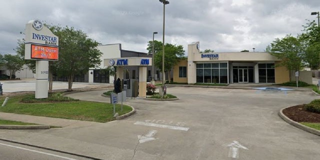 An Investar bank in Baton Rouge. Three bank employees took themselves to the hospital Monday after handling flyers left in a night dropbox.
