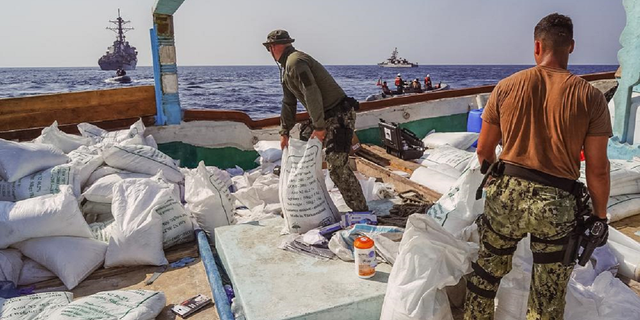 The U.S. 5th Fleet removes explosive material found on board a ship traveling from Iran to Yemen.