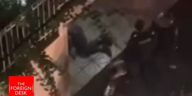 Iranian police were caught attacking and shooting a protester in Tehran. (The Foreign Desk.)