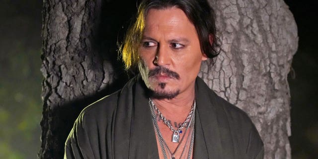 In this image released on Nov. 8, Johnny Depp is seen during Rihanna's Savage X Fenty Show Vol. 4 presented by Prime Video in Simi Valley, California; and broadcast on Nov. 9, 2022. 