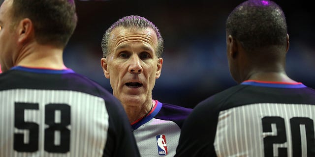 NBA referee Ken Mauer at American Airlines Center on October 18, 2017 in Dallas, Texas.