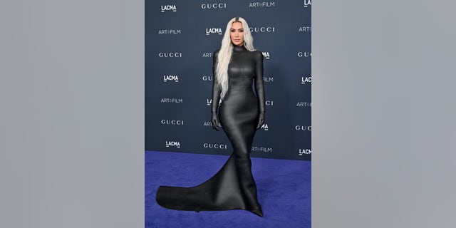 Kim Kardashian wore a black latex Balenciaga number to the 11th annual LACMA Art + Film Gala earlier this month.