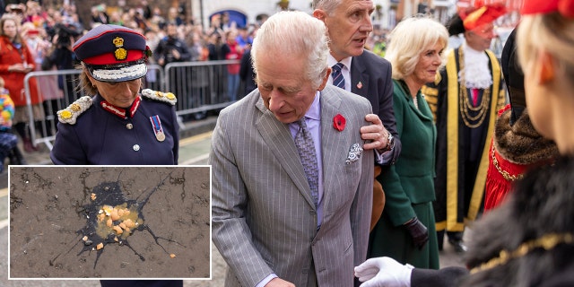 King Charles and the Queen Consort Camilla were greeted with eggs in York. 