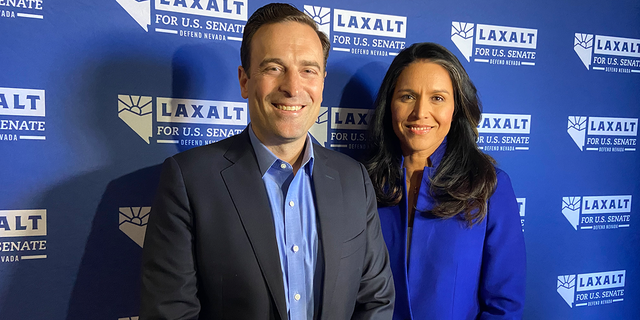 Former Congresswoman Tulsi Gabbard spoke at a rally for Adam Laxalt in the days leading up to the midterm election. Laxalt is running for U.S. Senate.