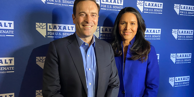 Former Congresswoman Tulsi Gabbard spoke at a rally for Adam Laxalt in the days leading up to the midterm election. Laxalt is running for U.S. Senate.