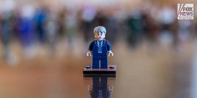 A LEGO version of real-life Pearl Harbor veteran Armando "Chick" Galella, as created by Boy Scouts of America life scout Dylan Smith of New York.