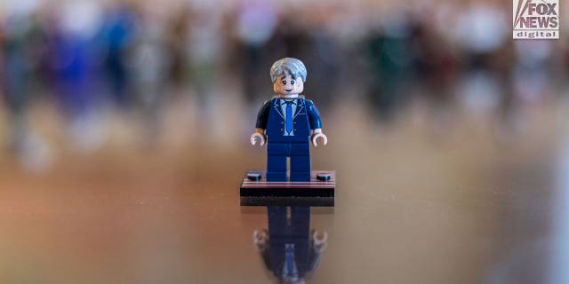 A LEGO version of real-life Pearl Harbor veteran Armando "Chick" Galella, as created by Boy Scouts of America life scout Dylan Smith of New York.