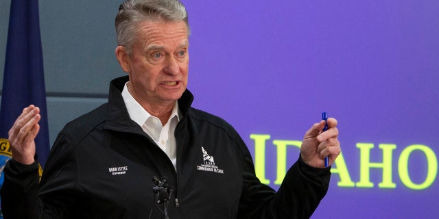 Idaho Gov. Brad Little, shown in a file photo.
