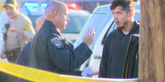 Nicholas Gutierrez during a field sobriety test, Nov. 16, 2022.