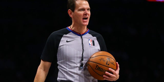 “Jab or Job”: NBA Refs Claim They Were Fired for Refusing COVID Vax 2 Mark Ayotte in action during the Brooklyn Nets and Orlando Magic game at Barclays Center on Feb. 24, 2020, in New York City.