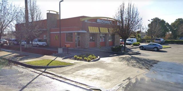 McDonald's on 13th and R Streets in Merced, California, where Darius King Grigsby was pronounced dead.