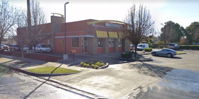 McDonald's on 13th and R Streets in Merced, California, where Darius King Grigsby was pronounced dead.
