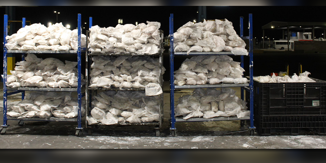 Customs and Border Protection officers seized over $18.6 million in meth at the World Trade Bridge at the Laredo port of entry in Texas. 