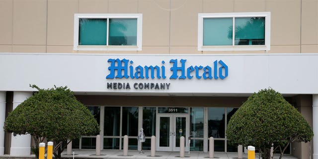 The Miami Herald headquarters in Doral, Florida. 