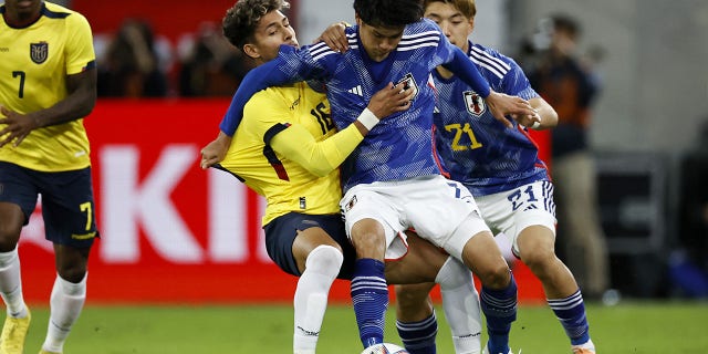 World Cup 2022: Everything you need to know about Japan 1 Jeremy Sarmiento of Ecuador, left, and Miki Yamane of Japan fight for the ball during the international friendly match at Dusseldorf Arena on Sept. 27, 2022 in Dusseldorf, Germany.