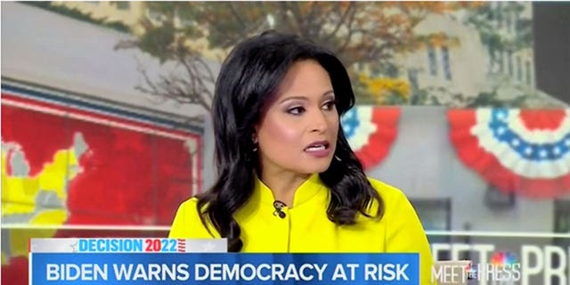 NBC's Kristen Welker said Sunday that Democrats are hoping to energize their base with the democracy messaging. 