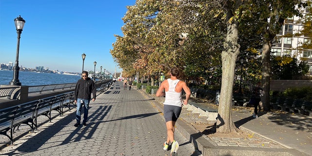 Hudson River Greenway Running Path, NYC, Nov. 3, 2022