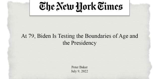 "You Think I Don’t Know How F---ing Old I Am?" - Biden Reportedly Lashes Out About Media Mentioning His Age 2 The New York Times published a stunning report in July about concerns over President Biden's health as he looks towards a 2024 run.