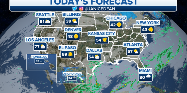 The national forecast for Monday, Nov. 21.