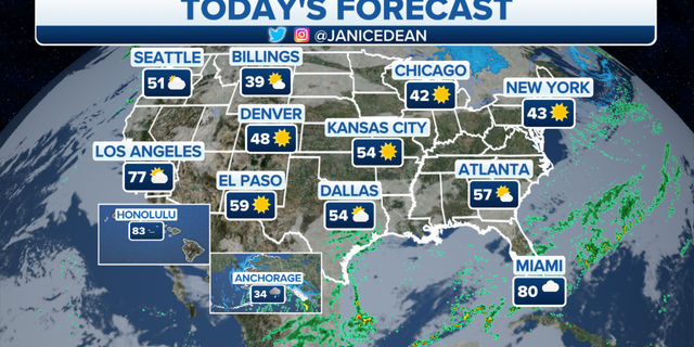The national forecast for Monday, Nov. 21.