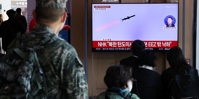 North Korea on Wednesday fired a ballistic missile toward the South that crossed the two countries' maritime border for the first time since Korea was divided.