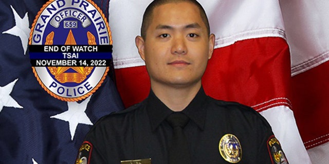 Officer Brandon Tsai had been with the Grand Prairie Police Department since January 2022.
