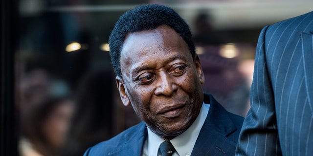 Legendary Soccer player Pelé attends the Fifth Avenue Flagship opening at Hublot Boutique April 19, 2016, in New York City.