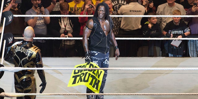 R-Truth competes in the ring against Goldust at the Road to WrestleMania at the Lanxess Arena on Feb. 11, 2016 in Cologne, Germany.