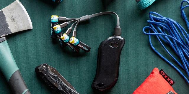 Help keep his electronics going these rechargeable batteries by Pale Blue Earth.