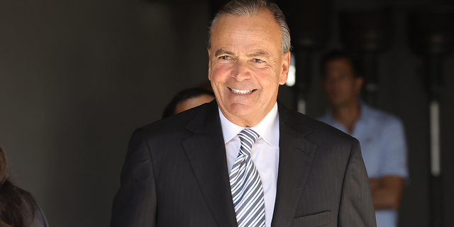 Los Angeles Mayoral Candidate Rick J. Caruso speaks at a forum at Emerson College in October.