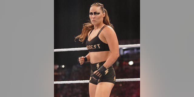 Ronda Rousey prepares for action.