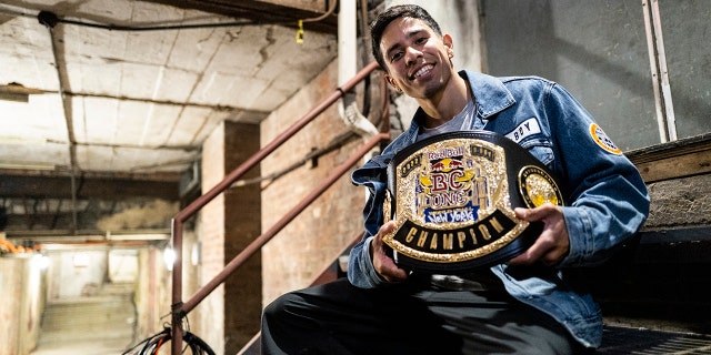 Olympic Games 2024: Breakdancing will take center stage in Paris as Red Bull BC One World Final revisits New York roots B-boy Victor from the USA poses with the Red Bull BC One Championship belt at the Hammerstein Ballroom in New York City on November 12, 2022.