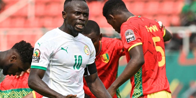Senegal forward Sadio Mané to possibly miss entire World Cup due to leg injury Senegal forward Sadio Mané reacts during a Group B Africa Cup of Nations 2021 soccer match against Guinea at Stade de Kouekong in Bafoussam Jan. 14, 2022.