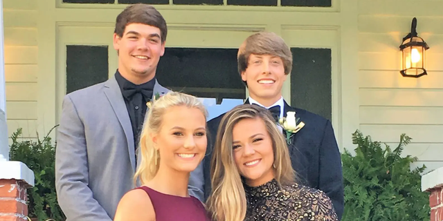Clockwise from left Anthony Cook, Connor, Cook, Miley Altman and Mallory Beach. The friends were in boat with a drunken Paul Murdaugh when it crashed into a bridge killing Beach and injuring the other three.