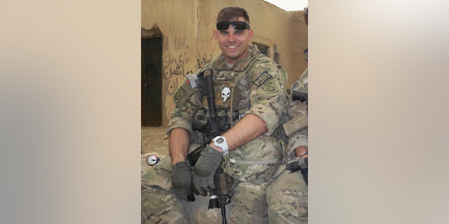 US Army Staff Sergeant Travis Mills during one of his three deployments to Afghanistan.
