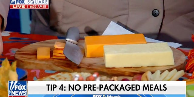 Reilly said one way to save a buck is to not buy pre-packaged meat and cheese for a Charcuterie board. Instead, buy individual blocks of cheese and cut it yourself, she said.