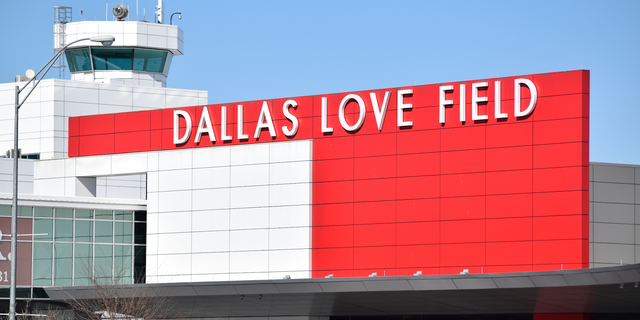 Dallas Love Field Airport, where the father overdosed soon after his sons arrived with fentanyl that their mother concealed in luggage.
