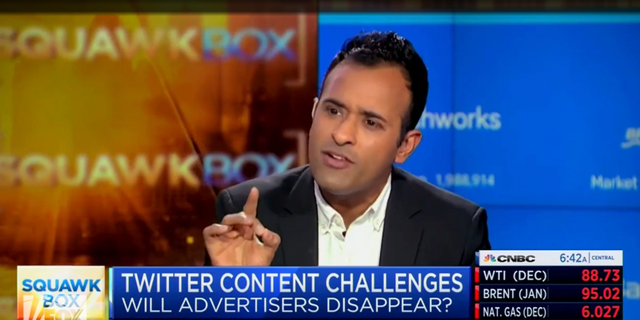 Vivek Ramaswamy clashes with CNBC hosts over free speech on social media. 