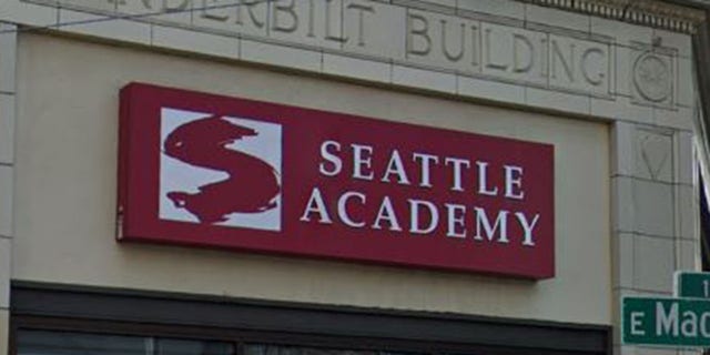 Outside the Seattle Academy in Seattle.
