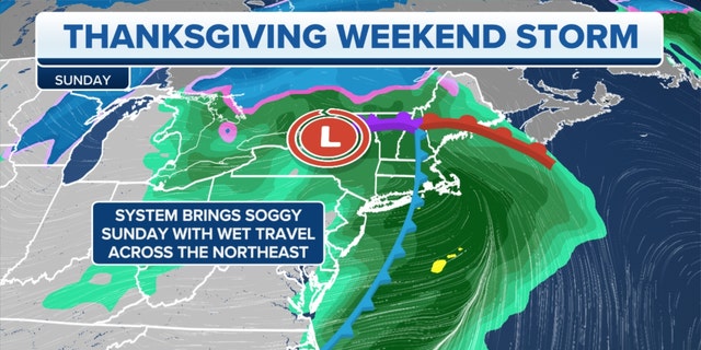 The Thanksgiving weekend storm in the Northeast, Mid-Atlantic