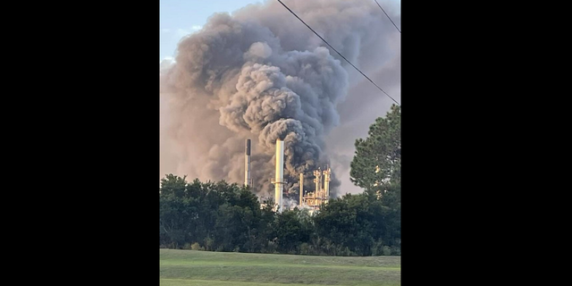 The Symrise Chemical Plant on Colonel's Island,  outside of Brunswick, Georgia, has burst into flames Monday following multiple explosions, police say.