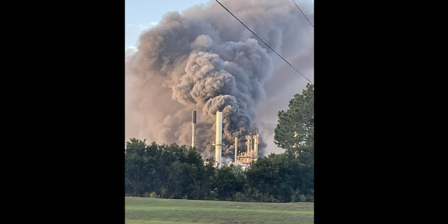 The Symrise Chemical Plant on Colonel's Island,  outside of Brunswick, Georgia, has burst into flames Monday following multiple explosions, police say.