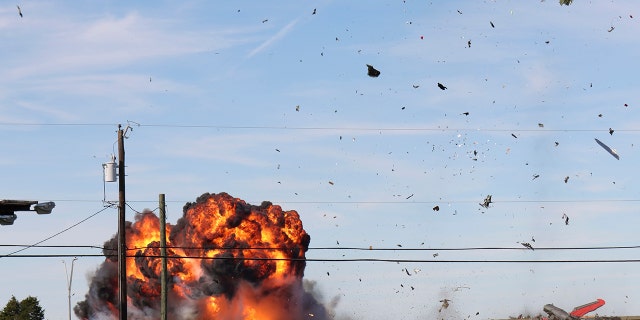 The Boeing B-17 Flying Fortress and a Bell P-63 Kingcobra collided and crashed around 1:20 p.m. during an airshow at Dallas Executive Airport in Dallas on Saturday, the FAA said in a statement.