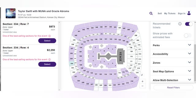 Tickets in the nosebleeds at Arrowhead Stadium in Kansas City, Missouri, topped $2,000 on Friday.
