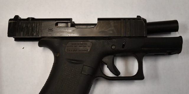 The pistol that Oklahoma City Police say they recovered following the shooting involving Timothy Johnson.