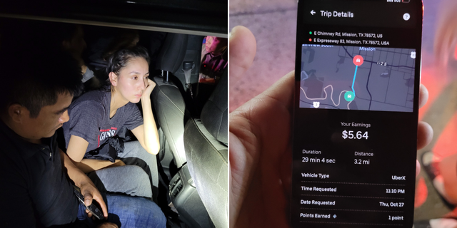 The driver, a 22-year-old U.S. citizen, also showed the "route, client profile, and drop off location" to the trooper.
